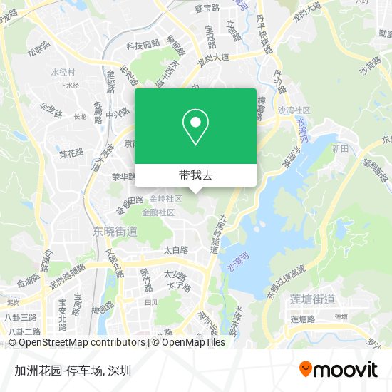 加洲花园-停车场地图