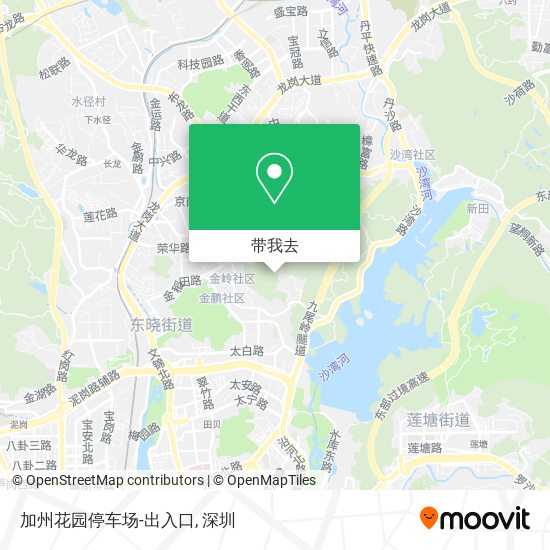 加州花园停车场-出入口地图