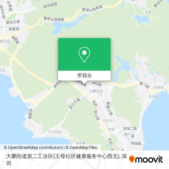 大鹏街道第二工业区(王母社区健康服务中心西北)地图
