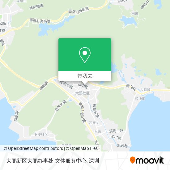 大鹏新区大鹏办事处-文体服务中心地图