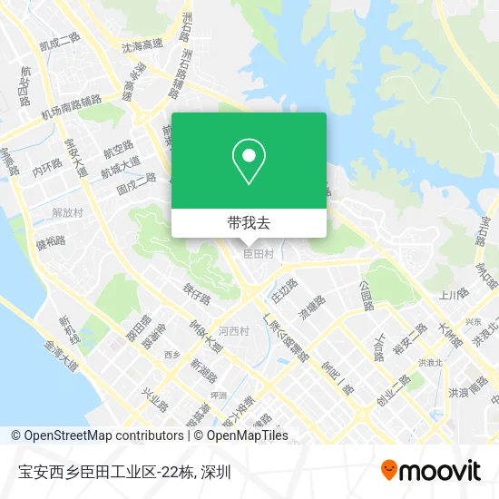 宝安西乡臣田工业区-22栋地图