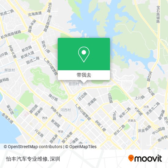 怡丰汽车专业维修地图