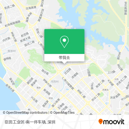 臣田工业区-南一停车场地图