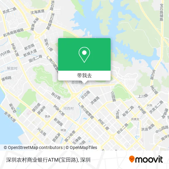 深圳农村商业银行ATM(宝田路)地图