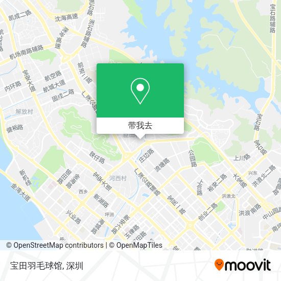 宝田羽毛球馆地图