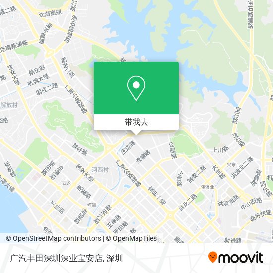 广汽丰田深圳深业宝安店地图