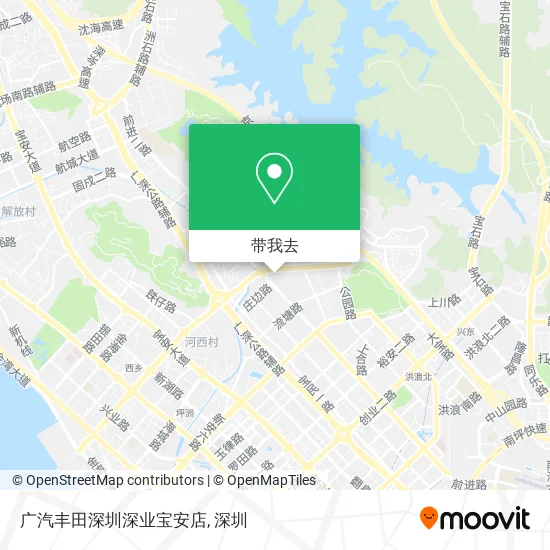 广汽丰田深圳深业宝安店地图