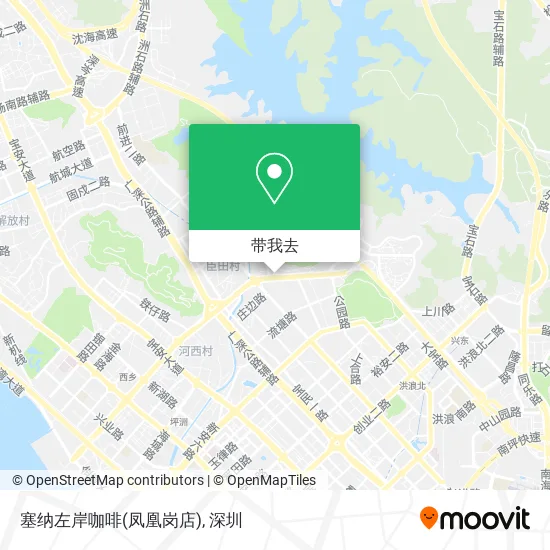 塞纳左岸咖啡(凤凰岗店)地图