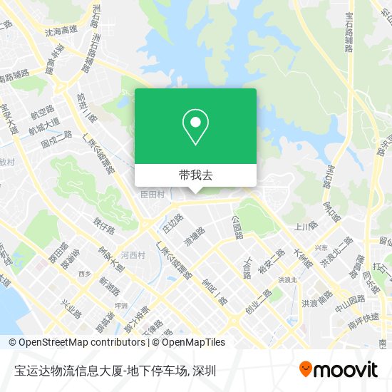 宝运达物流信息大厦-地下停车场地图