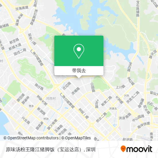 原味汤粉王隆江猪脚饭（宝运达店）地图