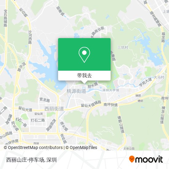 西丽山庄-停车场地图