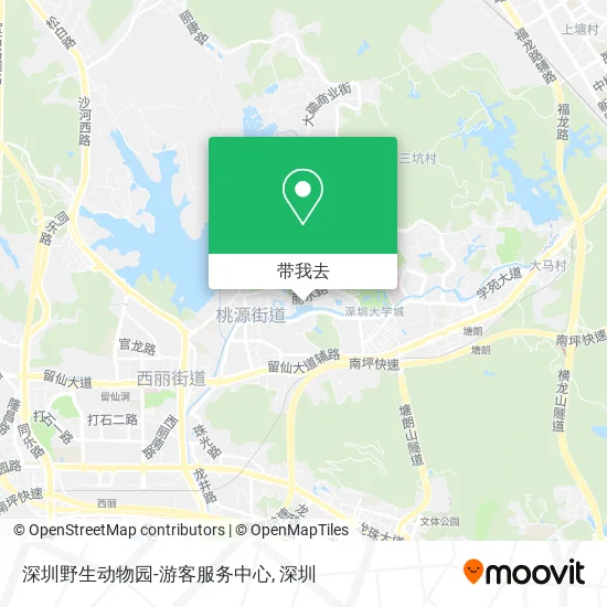 深圳野生动物园-游客服务中心地图