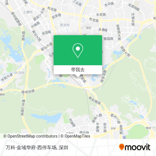 万科·金域华府-西停车场地图