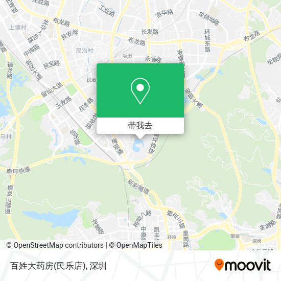 百姓大药房(民乐店)地图