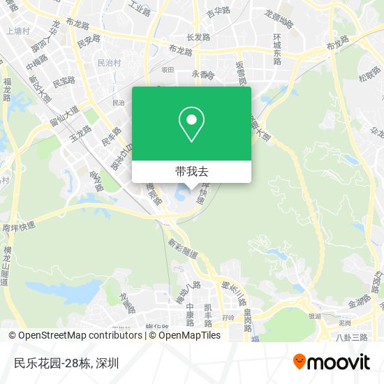 民乐花园-28栋地图