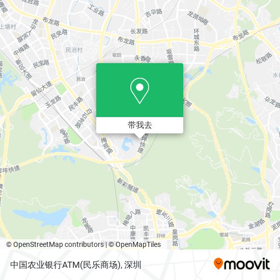 中国农业银行ATM(民乐商场)地图