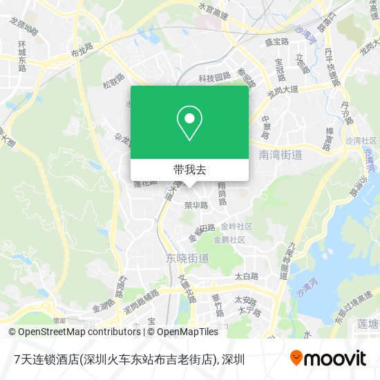 7天连锁酒店(深圳火车东站布吉老街店)地图