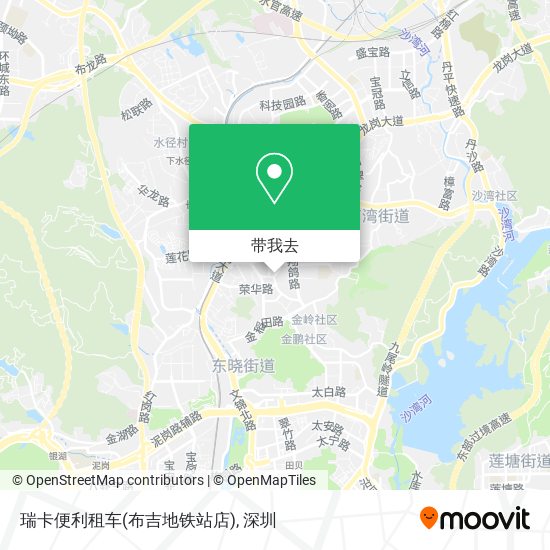 瑞卡便利租车(布吉地铁站店)地图