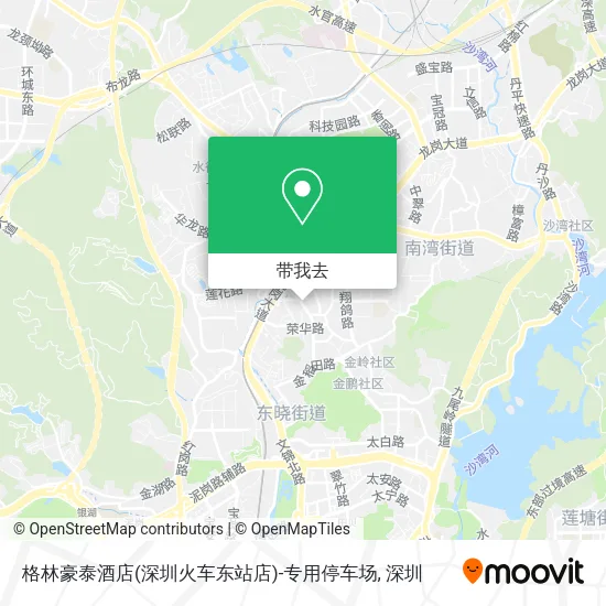 格林豪泰酒店(深圳火车东站店)-专用停车场地图