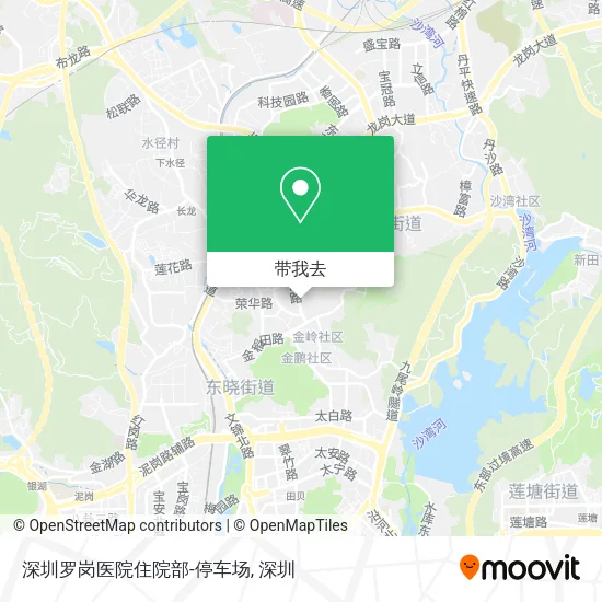 深圳罗岗医院住院部-停车场地图
