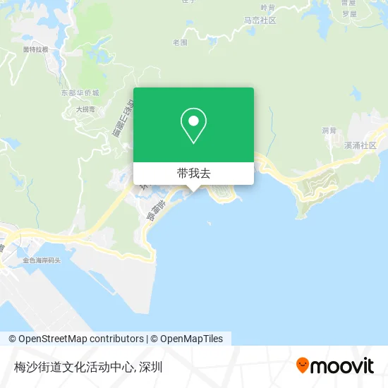梅沙街道文化活动中心地图