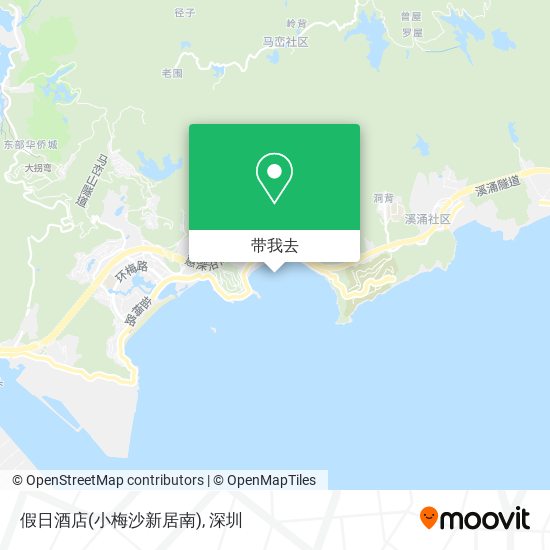 假日酒店(小梅沙新居南)地图