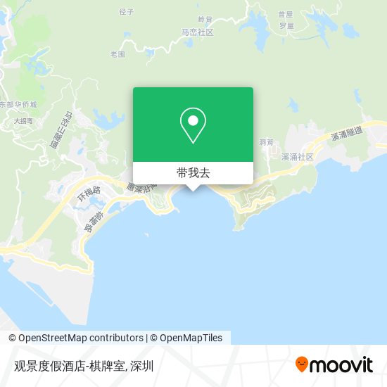 观景度假酒店-棋牌室地图