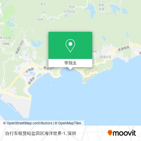 自行车租赁站盐田区海洋世界-1地图