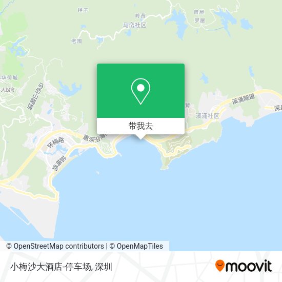 小梅沙大酒店-停车场地图