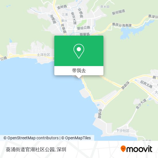 葵涌街道官湖社区公园地图