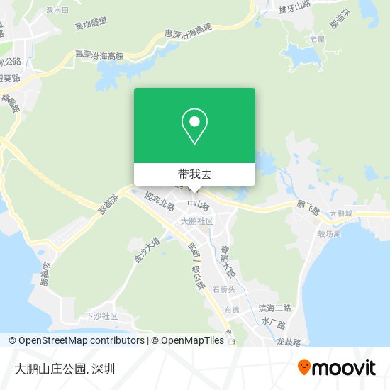 大鹏山庄公园地图