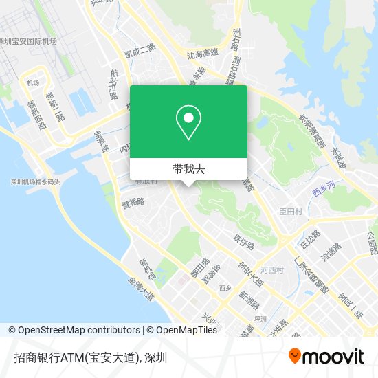 招商银行ATM(宝安大道)地图