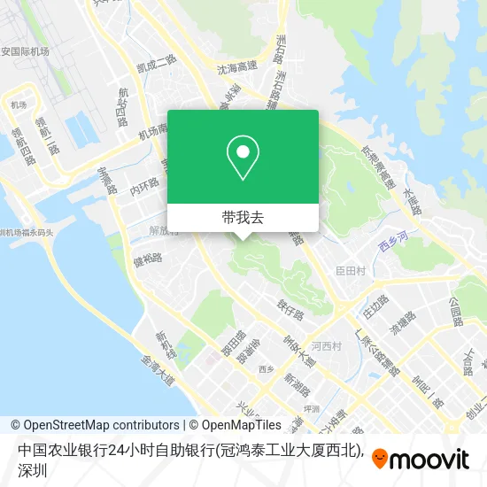 中国农业银行24小时自助银行(冠鸿泰工业大厦西北)地图
