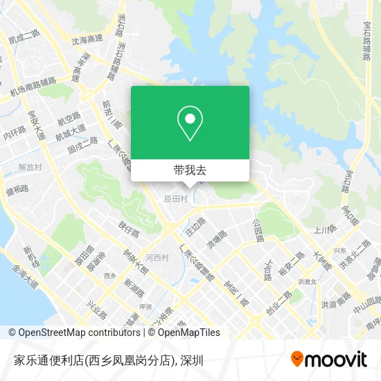家乐通便利店(西乡凤凰岗分店)地图