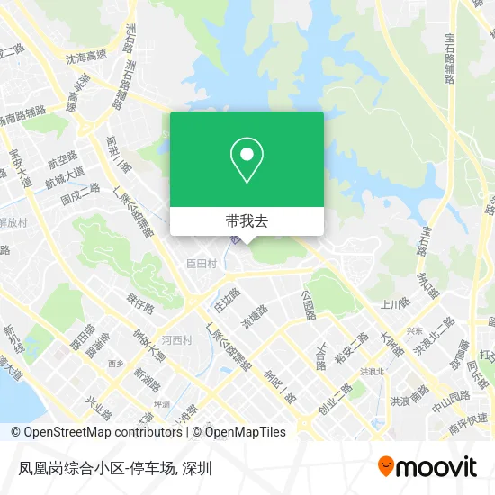 凤凰岗综合小区-停车场地图