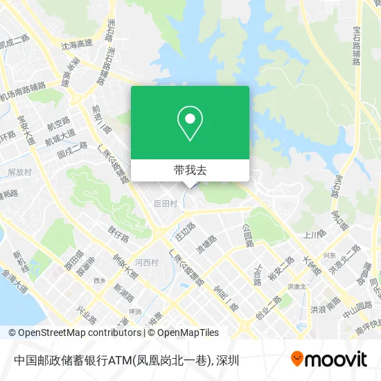 中国邮政储蓄银行ATM(凤凰岗北一巷)地图