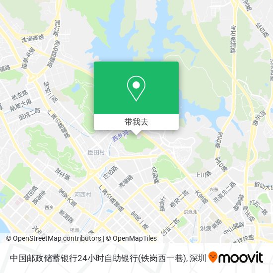 中国邮政储蓄银行24小时自助银行(铁岗西一巷)地图
