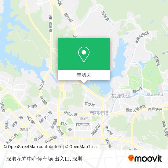 深港花卉中心停车场-出入口地图
