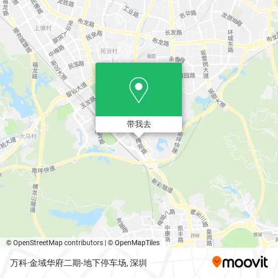 万科·金域华府二期-地下停车场地图
