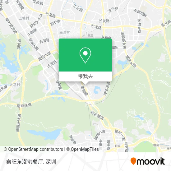 鑫旺角潮港餐厅地图