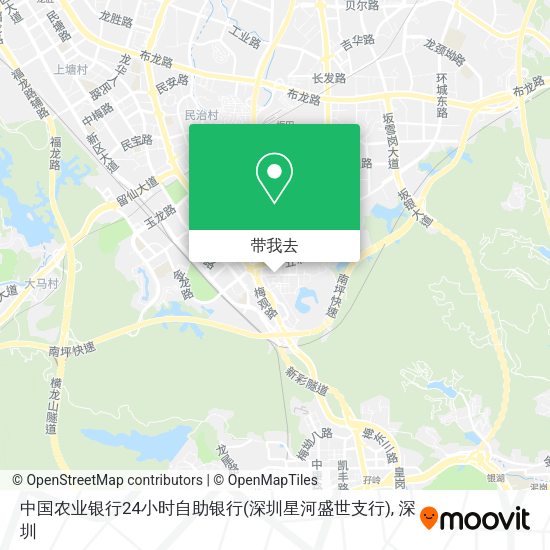 中国农业银行24小时自助银行(深圳星河盛世支行)地图