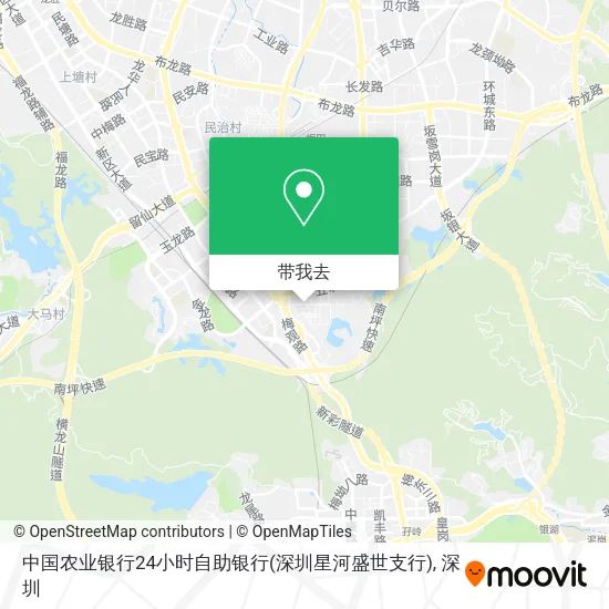 中国农业银行24小时自助银行(深圳星河盛世支行)地图
