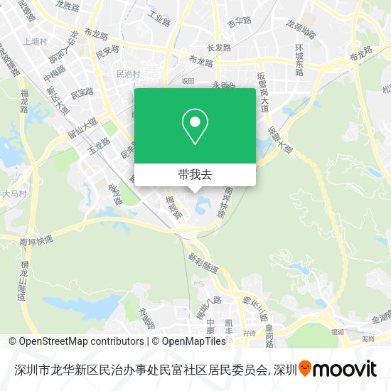 深圳市龙华新区民治办事处民富社区居民委员会地图