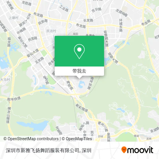 深圳市新雅飞扬舞蹈服装有限公司地图