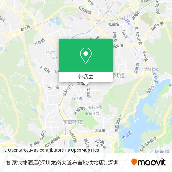 如家快捷酒店(深圳龙岗大道布吉地铁站店)地图