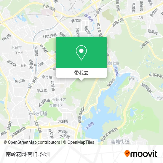 南岭花园-南门地图