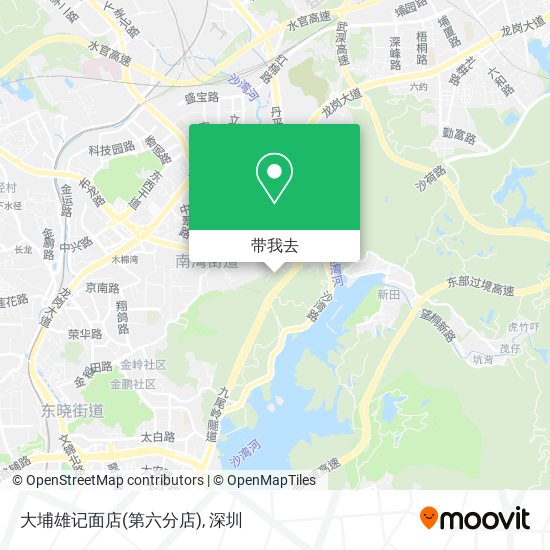 大埔雄记面店(第六分店)地图