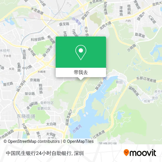中国民生银行24小时自助银行地图