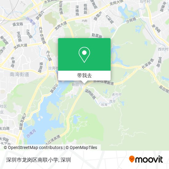 深圳巿龙岗区南联小学地图