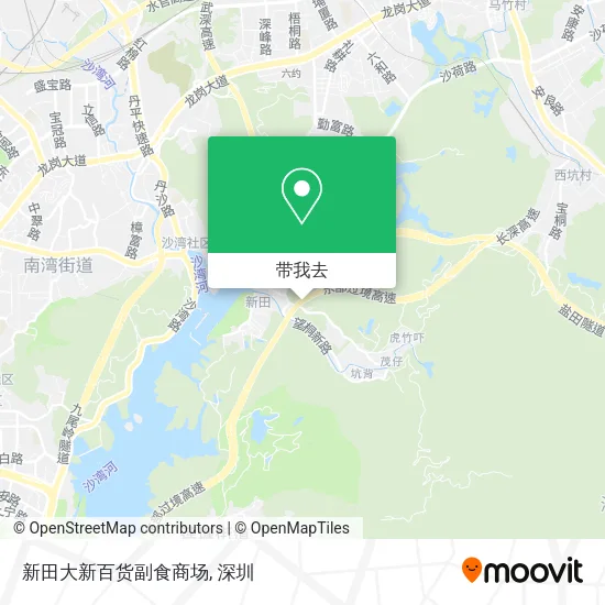 新田大新百货副食商场地图